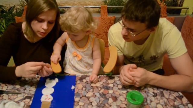 Новогодняя поделка своими руками с ребенком: СНЕГОВИК И НОВОГОДНЯЯ ЕЛКА! | Совместный проект.