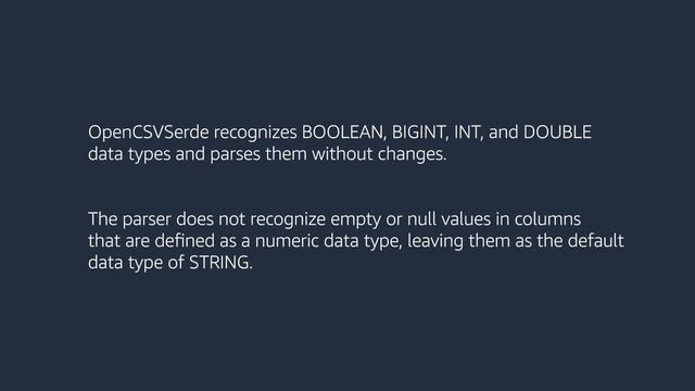 How do I handle null values in source CSV data when I query data in Athena using OpenCSVSerde?