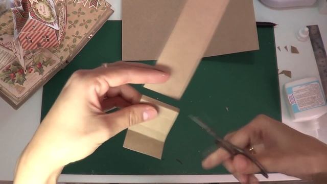 TUTORIAL Pop-up house with a pipe  МК Pop-up конструкция домик с трубой