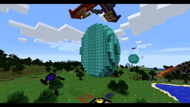 Постройка эллипсоида в Minecraft с помощью progkids.ru