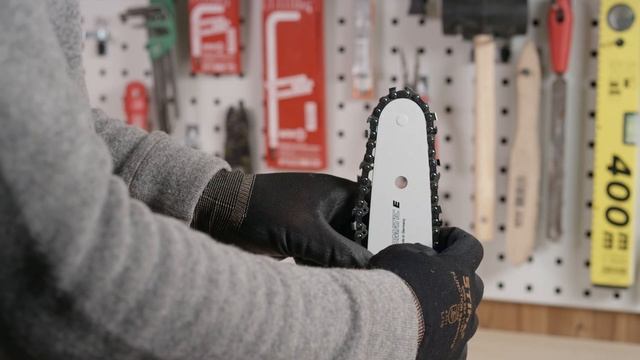 STIHL MS 170 | How to mount and bar the chain, tension the saw chain | Instruction