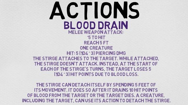 Beast #45: Stirge (DnD 5E Monsters)