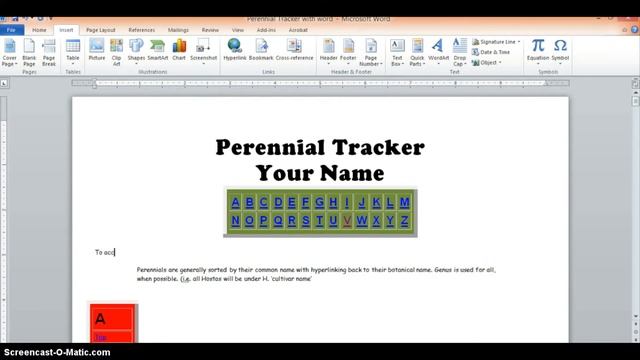 Word Processing: Tables, Hyperlinking