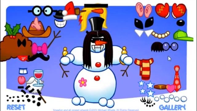Собери снеговика.Онлайн игра. Детская игра. Kids games. Игра как мультик.