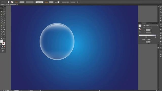 Learn how to create water bubbles in Adobe Illustrator CC