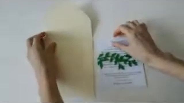 Пригласительные "Листики"