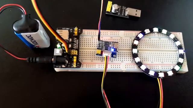 ESP-01 + модуль управления светодиодной лентой