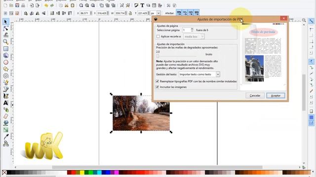Inkscape español en Windows 8 Curso completo, Como importar y configurar archivos, Capitulo No-6