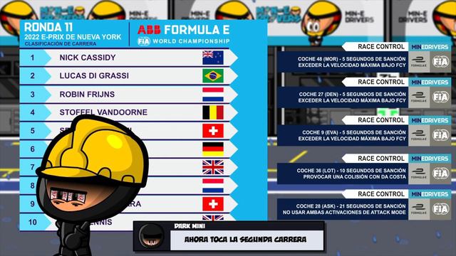 ES MinEDrivers - ABB Formula E - 2022 E-Prix de Nueva York R1  2