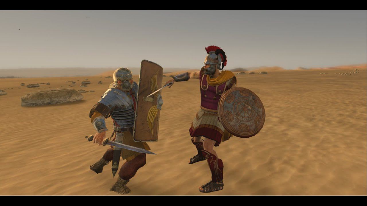 Неудачная атака Римского Легионера на Македонского воина. Roman Legionary VS Macedonian Warrior
