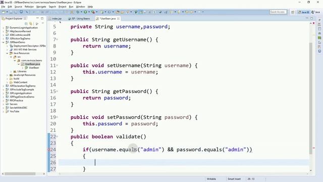JSP Part-7 | Use Bean Example (Gujarati)