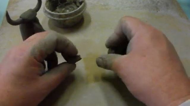 Лепка высокого быка