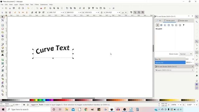 Inkscape - Bend or Curve Text