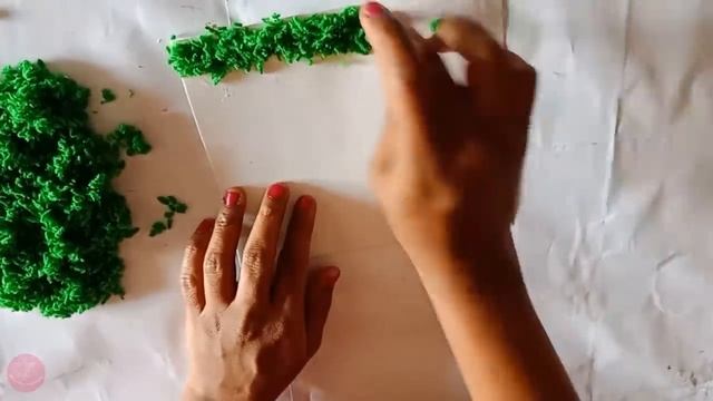 Easy DIY artificial grass used for home decor crafts and school projects | artificial moss