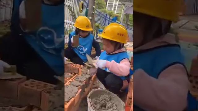 Обычный урок труда в китайском детском саду