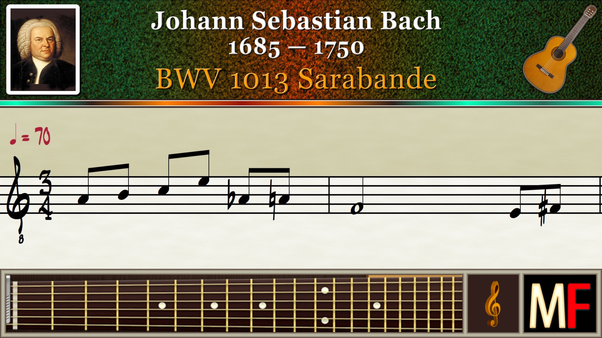 Bach BWV 1013 Sarabande