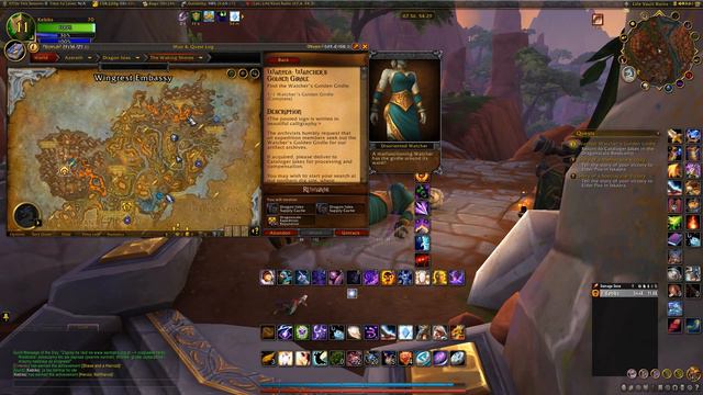 Wanted: Watcher's Golden Girdle Quest DragonFlight WOW