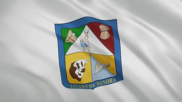 Sonora (State Of Mexico) Waving Flag  /  Сонора (Штат Мексики). Развевающийся флаг [Full HD]