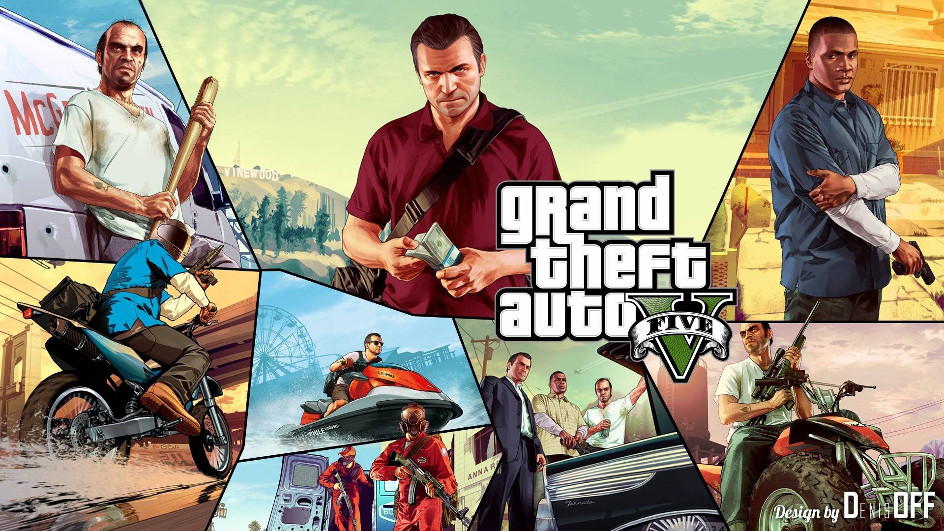 Играем в GTA 5.