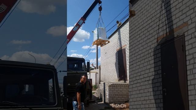 Подъём кровельных материалов