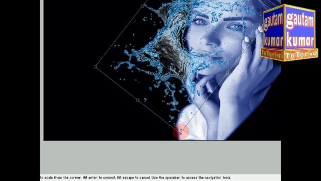 Easy Way To Water Splash Effect in Photoshop 7  In Hindi
