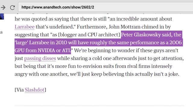 Intel's Dedicated Graphics - I'm skeptical...