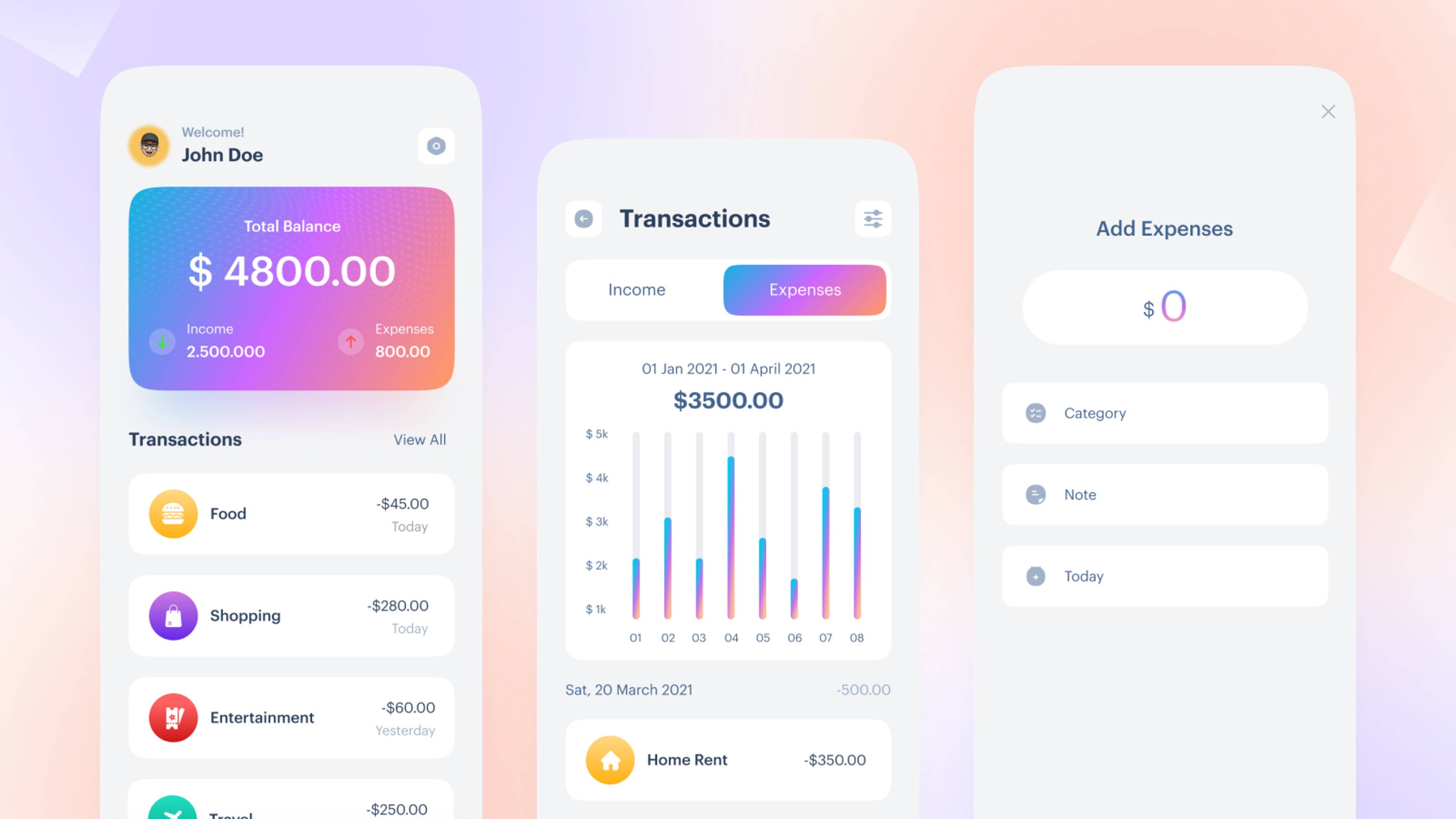 💰📱 Expense Tracker App #2 • Flutter • Firebase • Bloc
