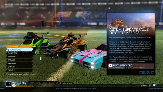 Гоняем в рейтинг. [Rocket League PS4]