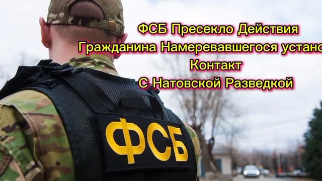 ⚡️ ФСБ Пресекла Действия Гражданина
Намеревавшегося Установить Контакт с Представителями НАТО