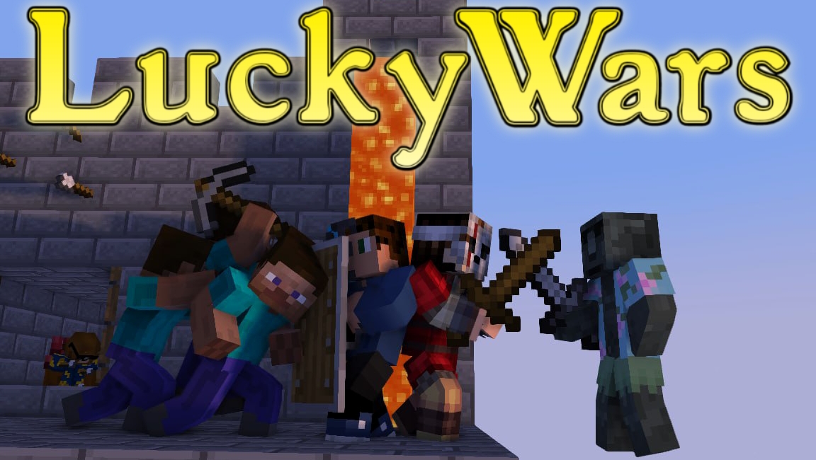 Смертельная LuckyWars битва - LuckyWars в Майнкрафт пе на сервере CubeCraft