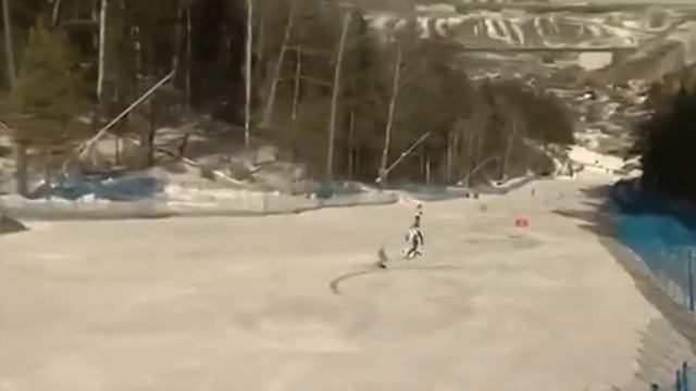 Кубок России по горнолыжному спорту 1 этап заезд Дмитрий Терентьев