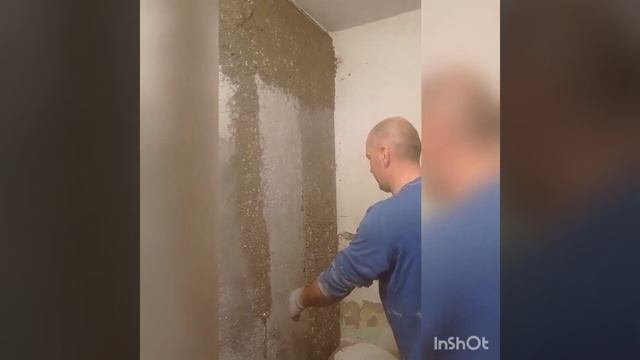#Утепление стен изнутри стиропол с бетоном на стены 400 рублей метр