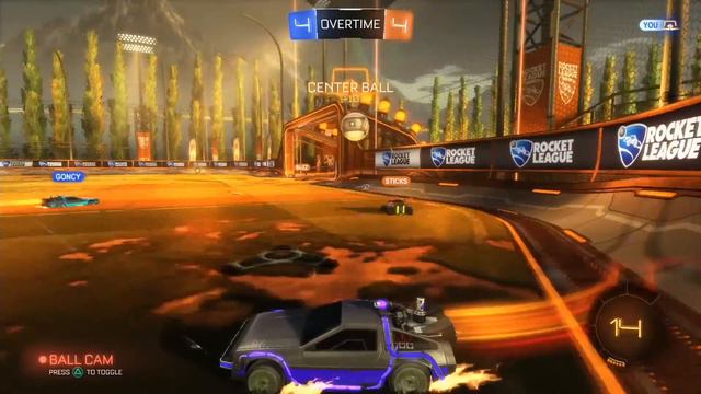 Rocket League: Back To The Future (Delorean - Funny Moments) w/ Goncy and PixelShogoz