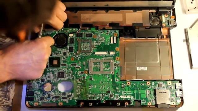 ASUS N45S: разборка чистка и...