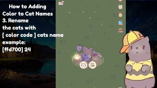 Adding Color to Cat Names Tutorial Cats & Soup
