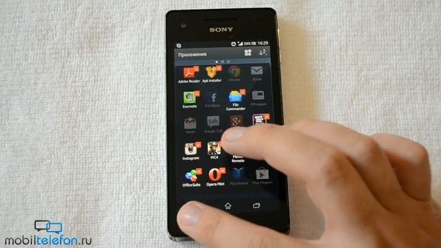 Обзор Sony Xperia V review: камера игры тест в воде ПО