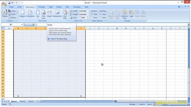 How to Make Page Break in Microsoft Excel