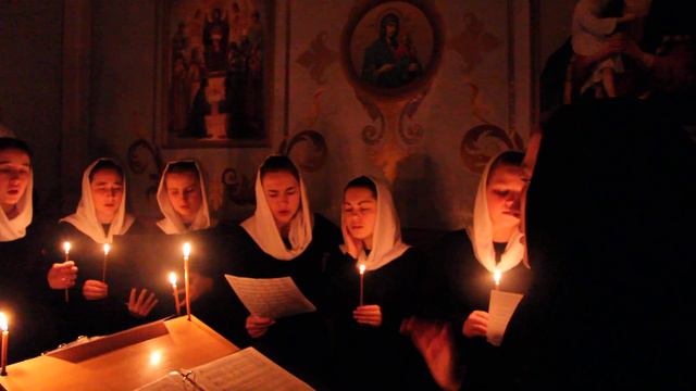 "ХЕРУВИМСКАЯ   ПЕСНЬ"  хор  воспитанников ГДУ часть3