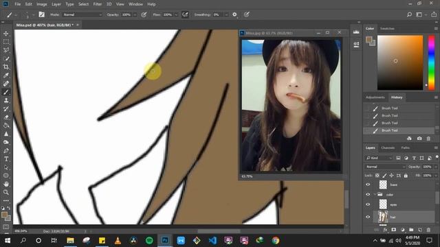 Photoshop Anime effect  - Timelapse [Misa][FanArt]