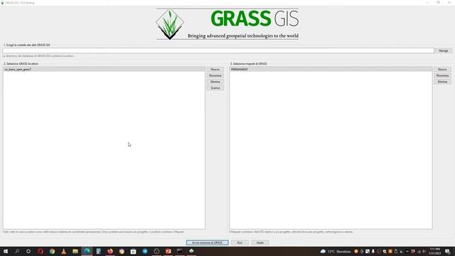 GRASS GIS # 1 - Installazione e primi concetti