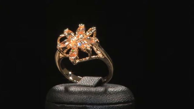 Shop & Show (Украшения).[057-605] Diamonelle Кольцо «Версаль» (шампань) (057605)