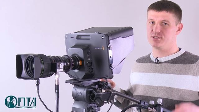 Blackmagic Studio Camera c адаптером MTF на 2/3"