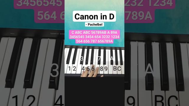Canon in D by Pachelbel chorus piano tutorial #canonind #pachelbel #memories #pianotutorial #viral