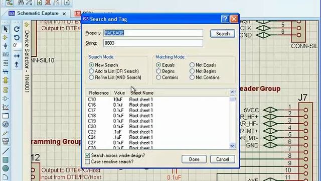 Proteus 8 PCB Design Search and Tag