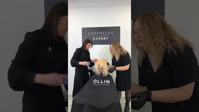 Окрашивание блонд. Бренд OLLIN