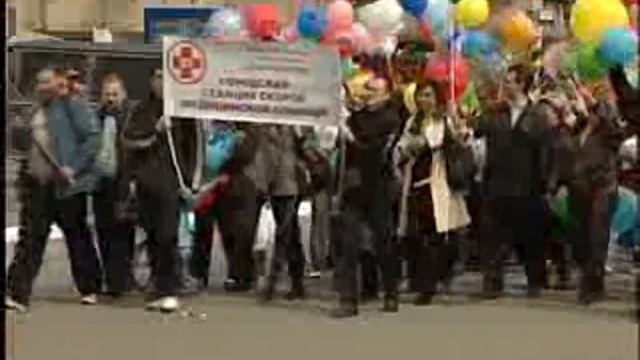 Город встретил праздник весны и труда. 2010 г.