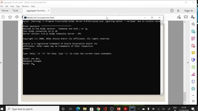 CLASS XII -Aggregate functions in SQL