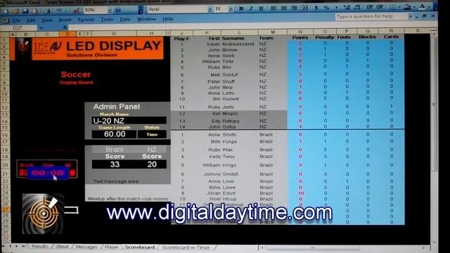 ICE LED Sports Screen Database Software Part3