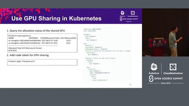 Minimizing GPU Cost for Your Deep Learning on Kubernetes - Kai Zhang & Yang Che, Alibaba