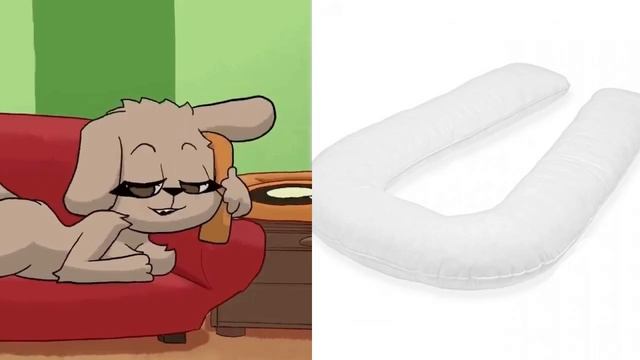 Белла оценивает подушки: